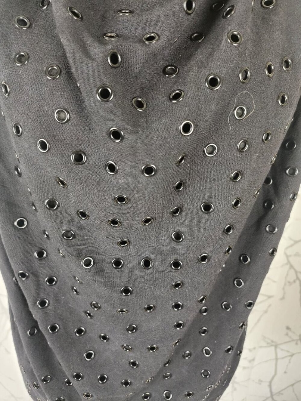 Nu Denmark Black Grommet Cowl Neck Tank - Picture 2 of 6